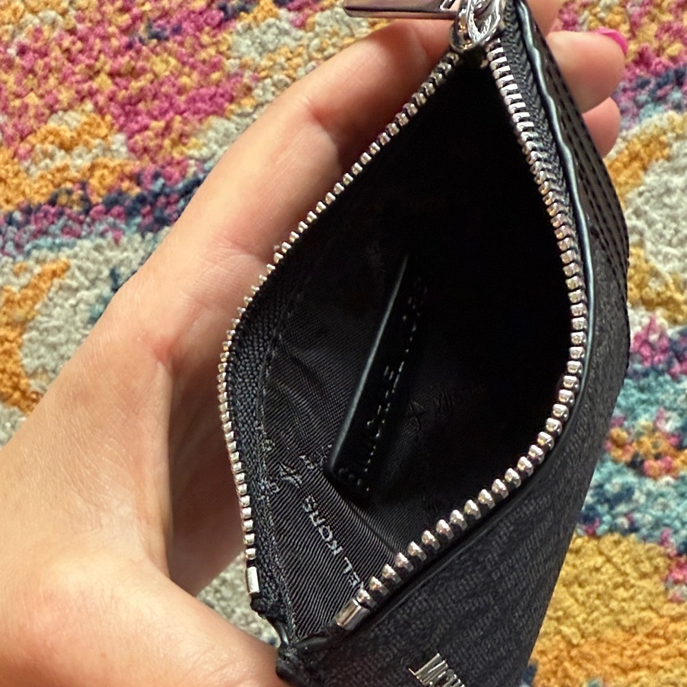 Michael Kors Black Leather Card Holder - Picture 5 of 6
